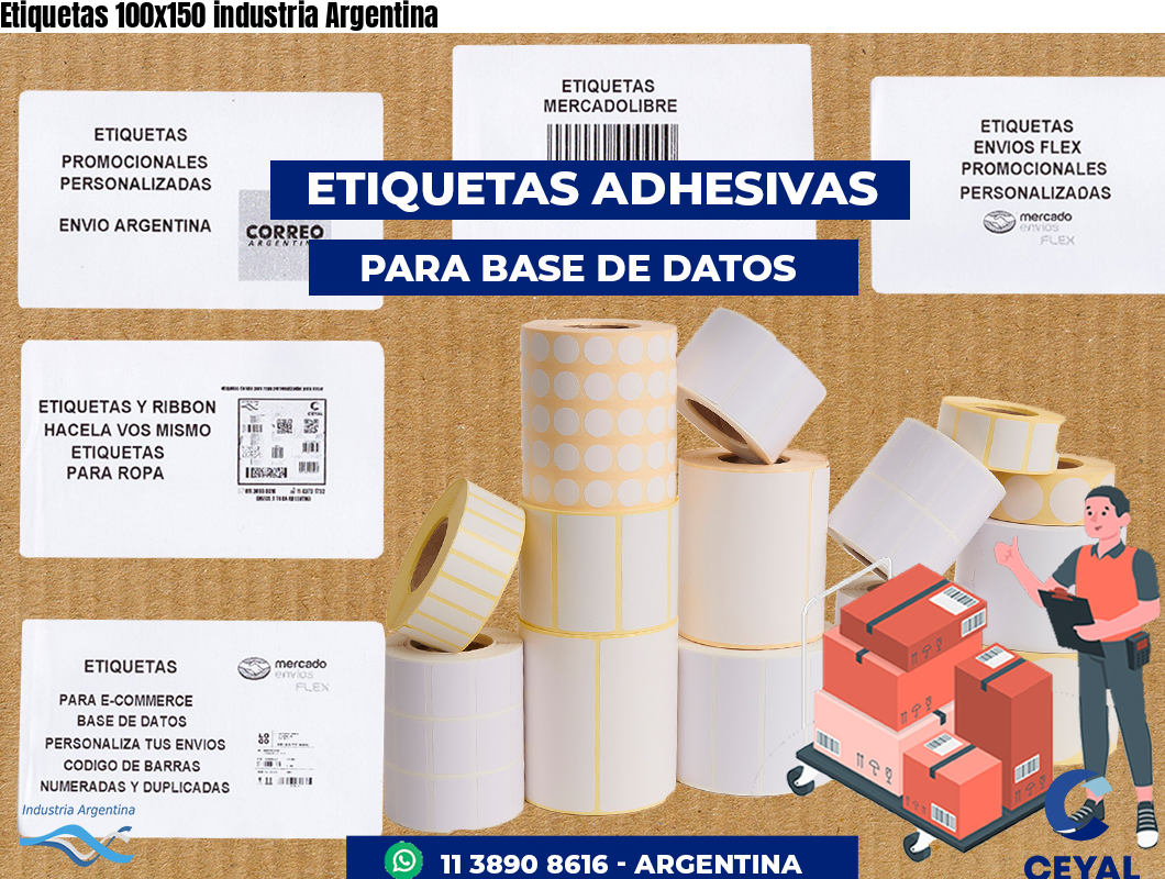 Etiquetas 100x150 industria Argentina