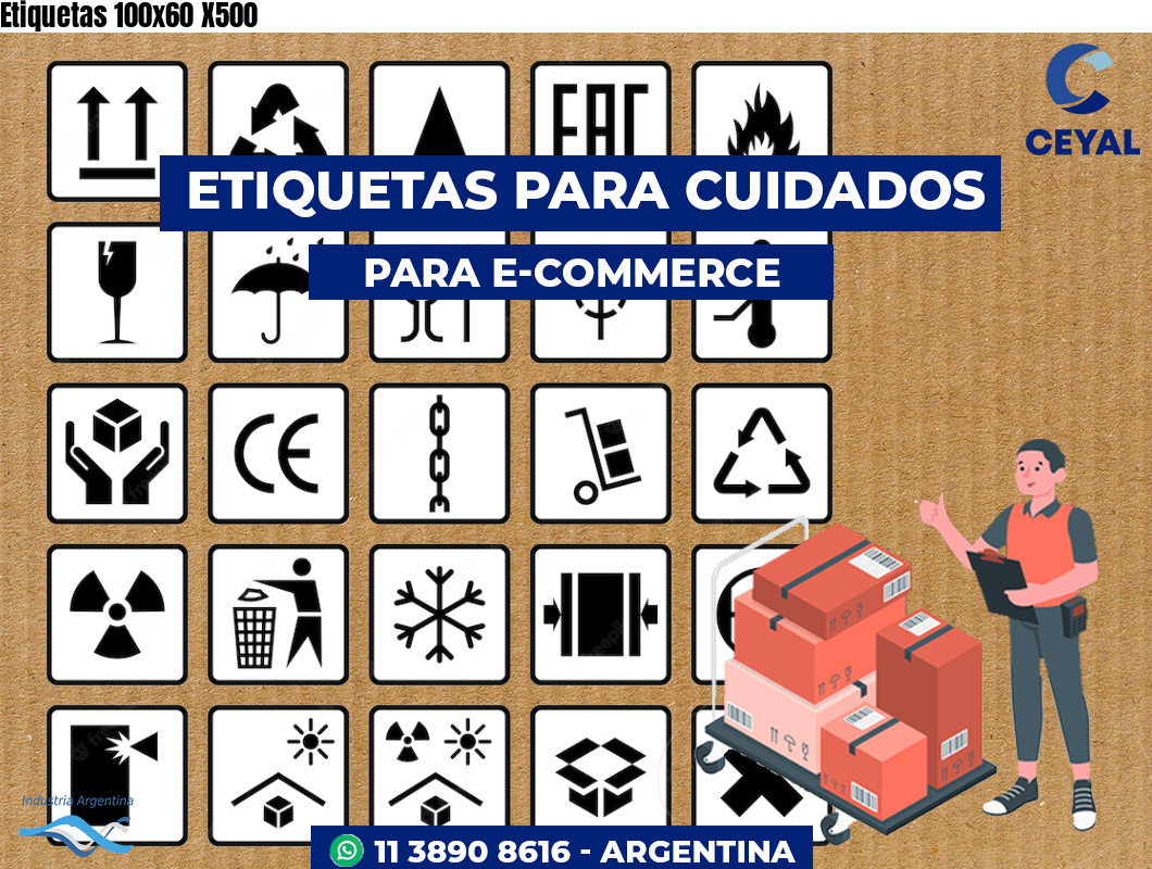 Etiquetas 100x60 X500