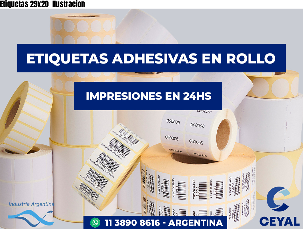 Etiquetas 29x20 Ilustracion