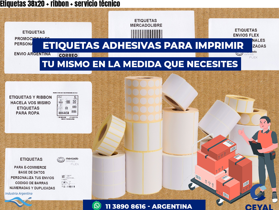 Etiquetas 38x20   ribbon   servicio técnico