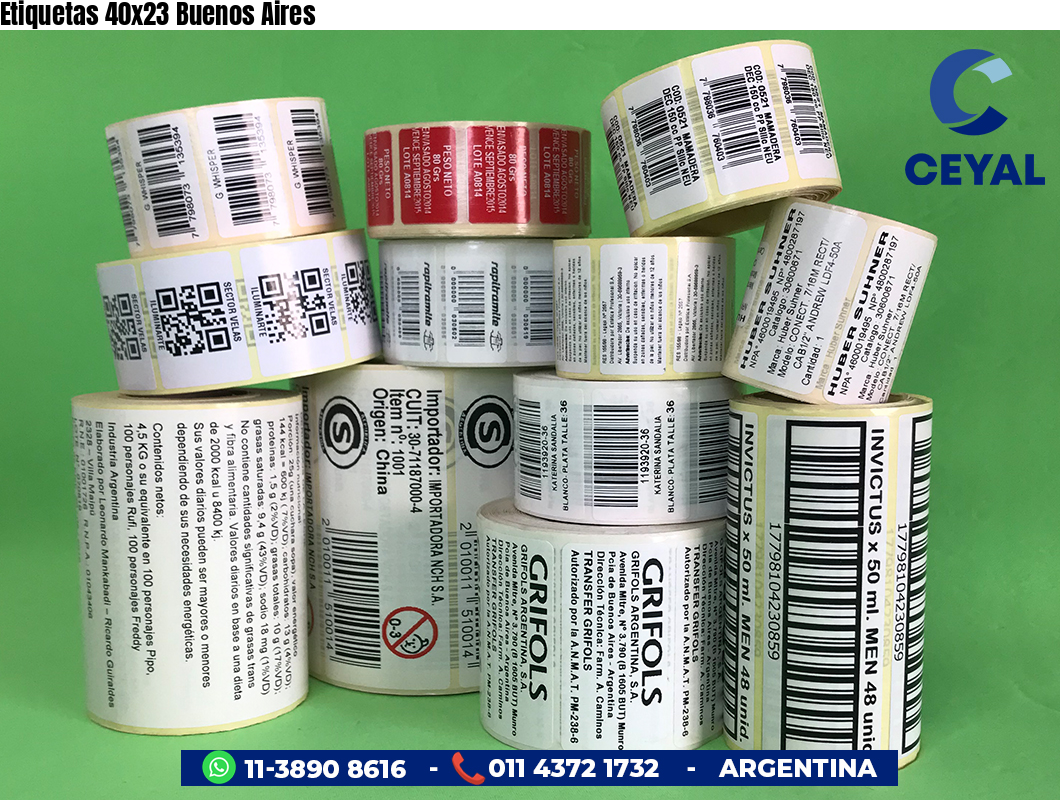 Etiquetas 40x23 Buenos Aires