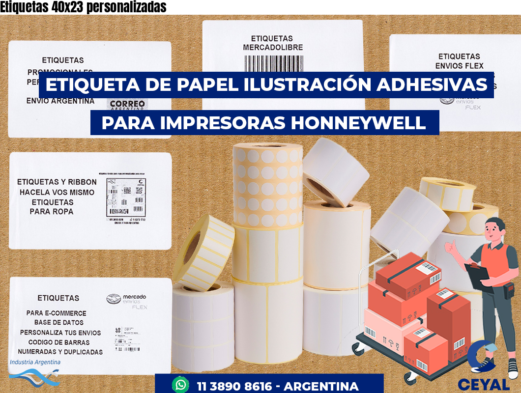 Etiquetas 40x23 personalizadas