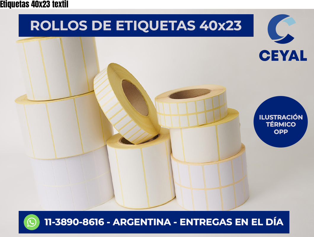 Etiquetas 40×23 textil