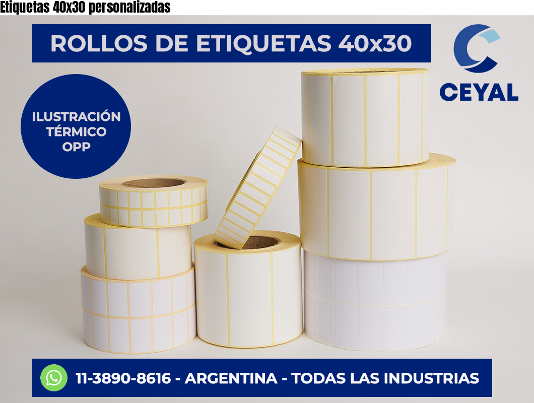 Etiquetas 40×30 personalizadas
