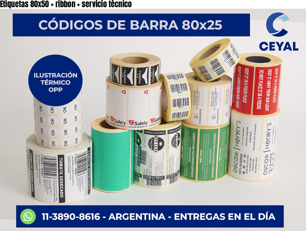 Etiquetas 80×50   ribbon   servicio técnico