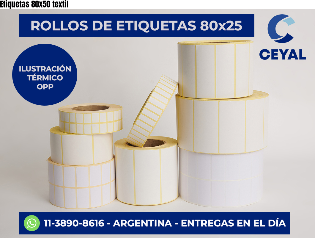 Etiquetas 80×50 textil