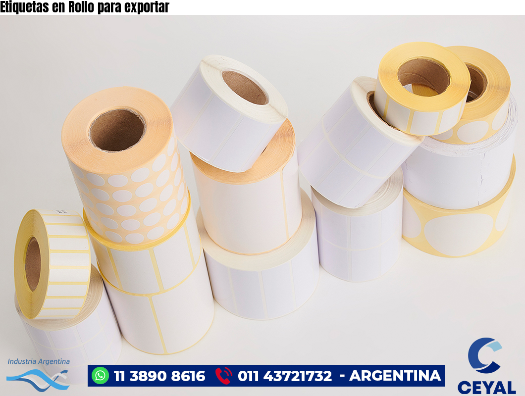 Etiquetas en Rollo para exportar