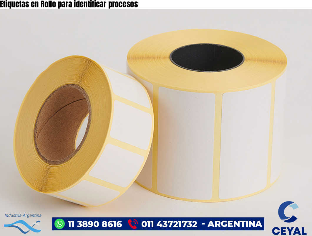 Etiquetas en Rollo para identificar procesos