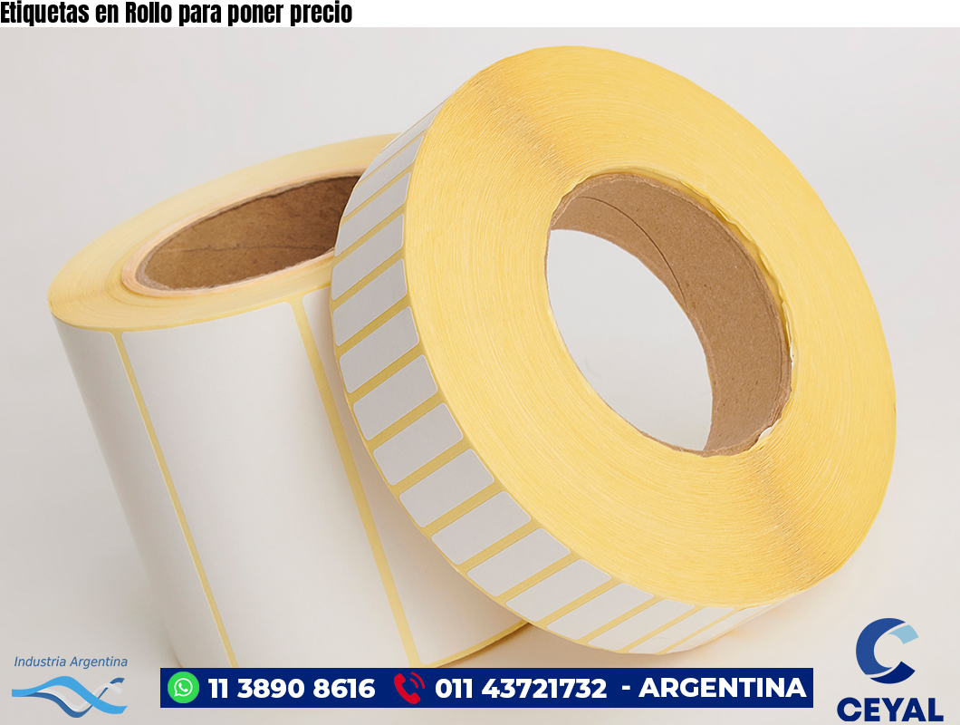 Etiquetas en Rollo para poner precio