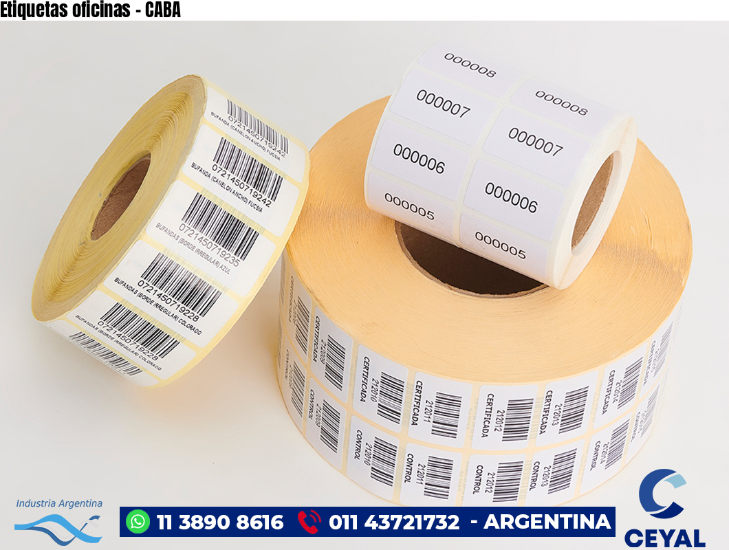 Etiquetas oficinas – CABA