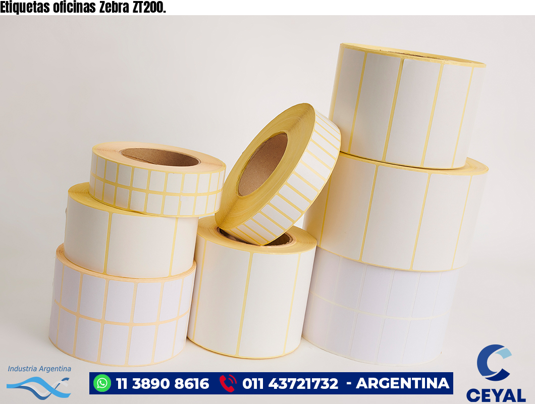 Etiquetas oficinas Zebra ZT200.