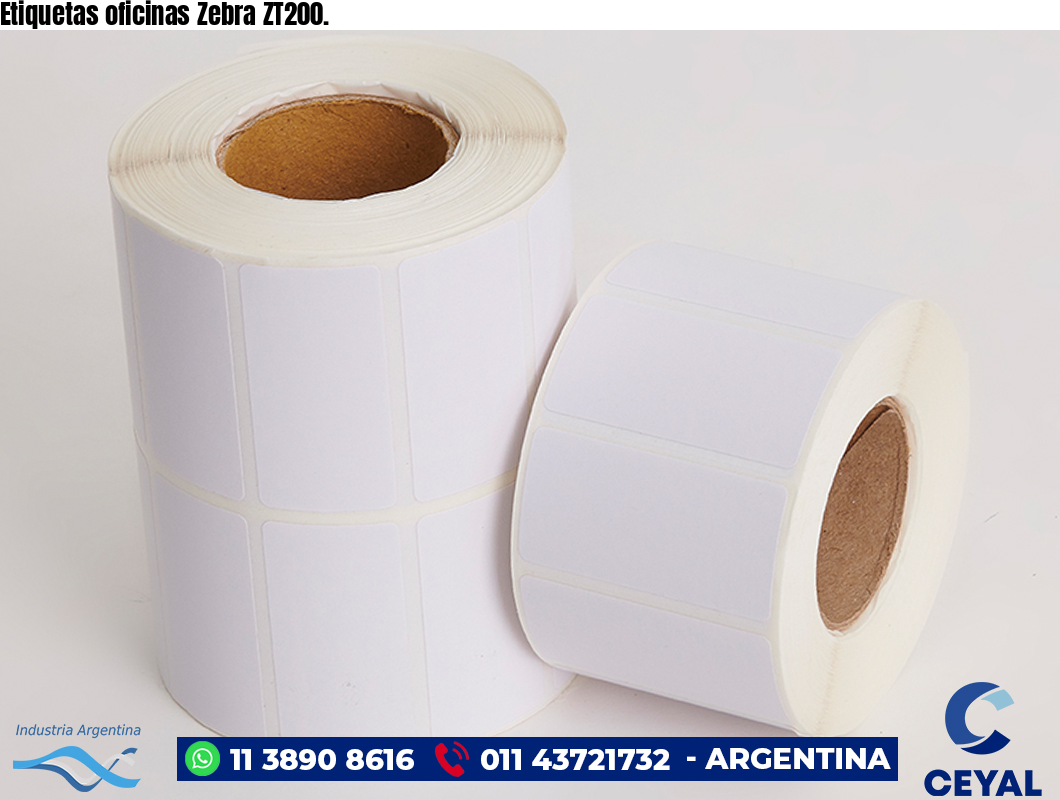 Etiquetas oficinas Zebra ZT200.