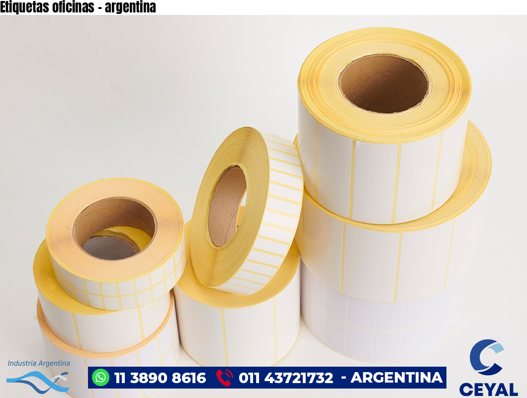 Etiquetas oficinas - argentina