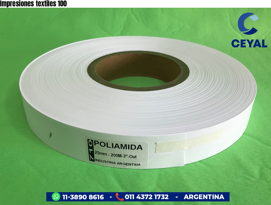 Impresiones textiles 100