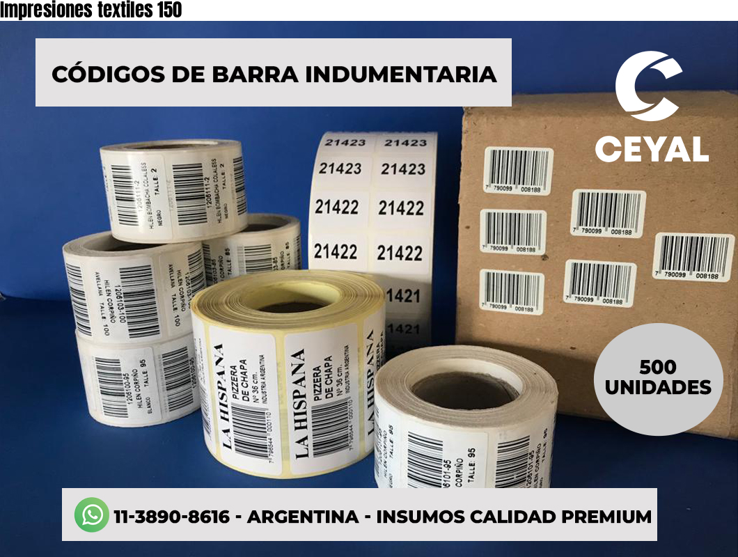 Impresiones textiles 150