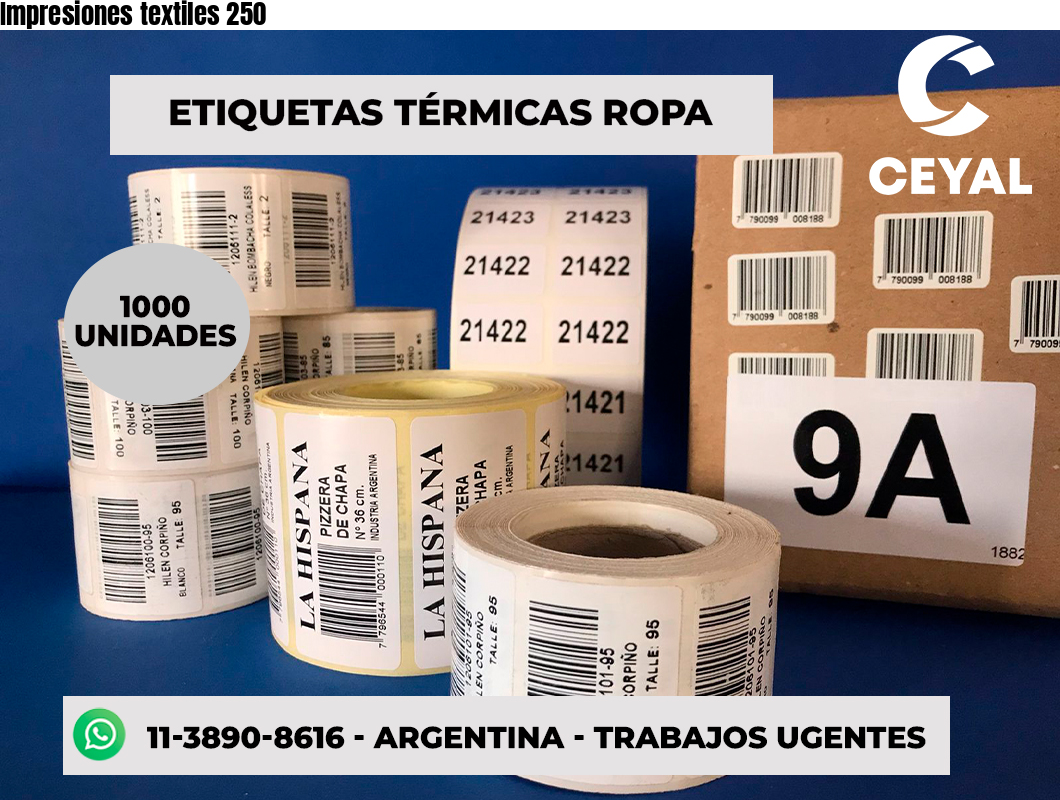 Impresiones textiles 250