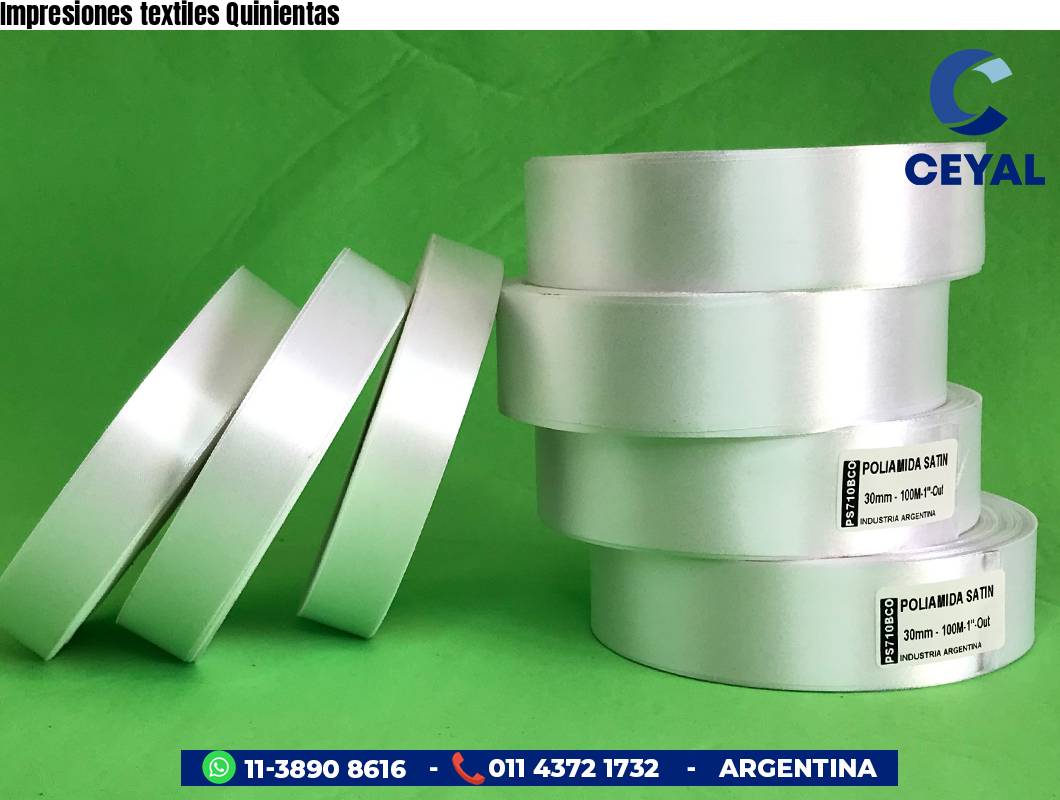 Impresiones textiles Quinientas