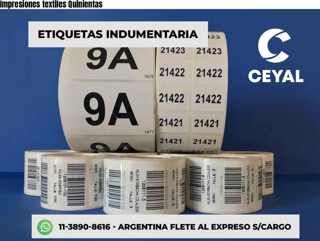 Impresiones textiles Quinientas