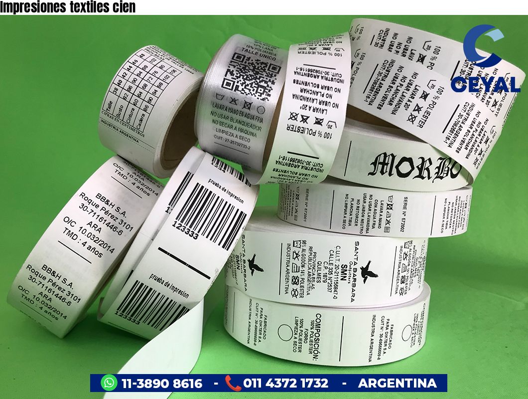 Impresiones textiles cien