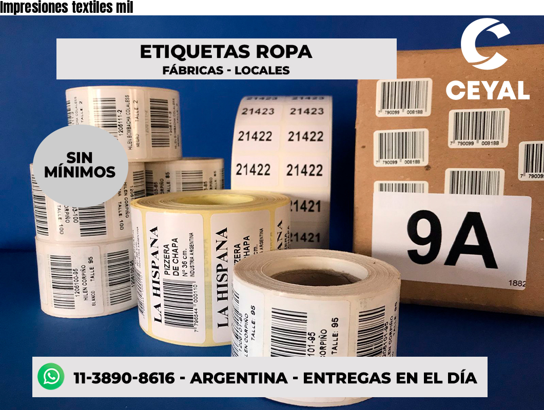 Impresiones textiles mil