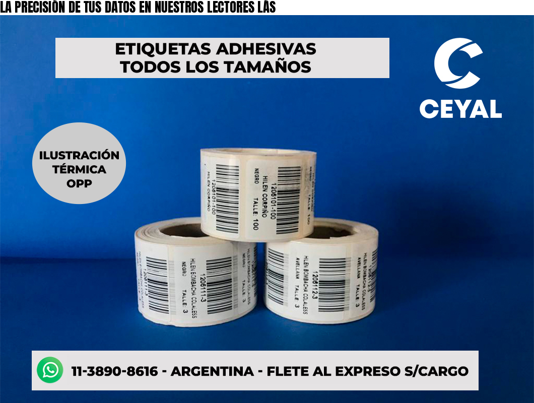 LA PRECISIÓN DE TUS DATOS EN NUESTROS LECTORES LÁS