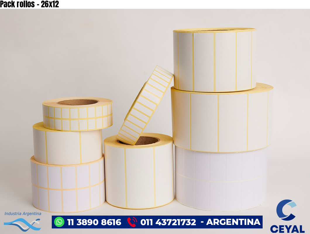 Pack rollos - 26x12