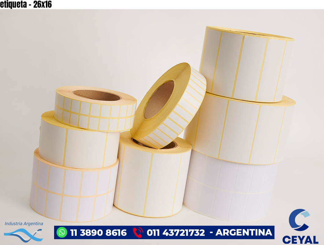 etiqueta - 26x16