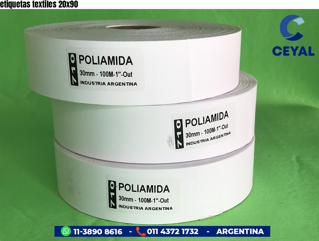 etiquetas textiles 20x90