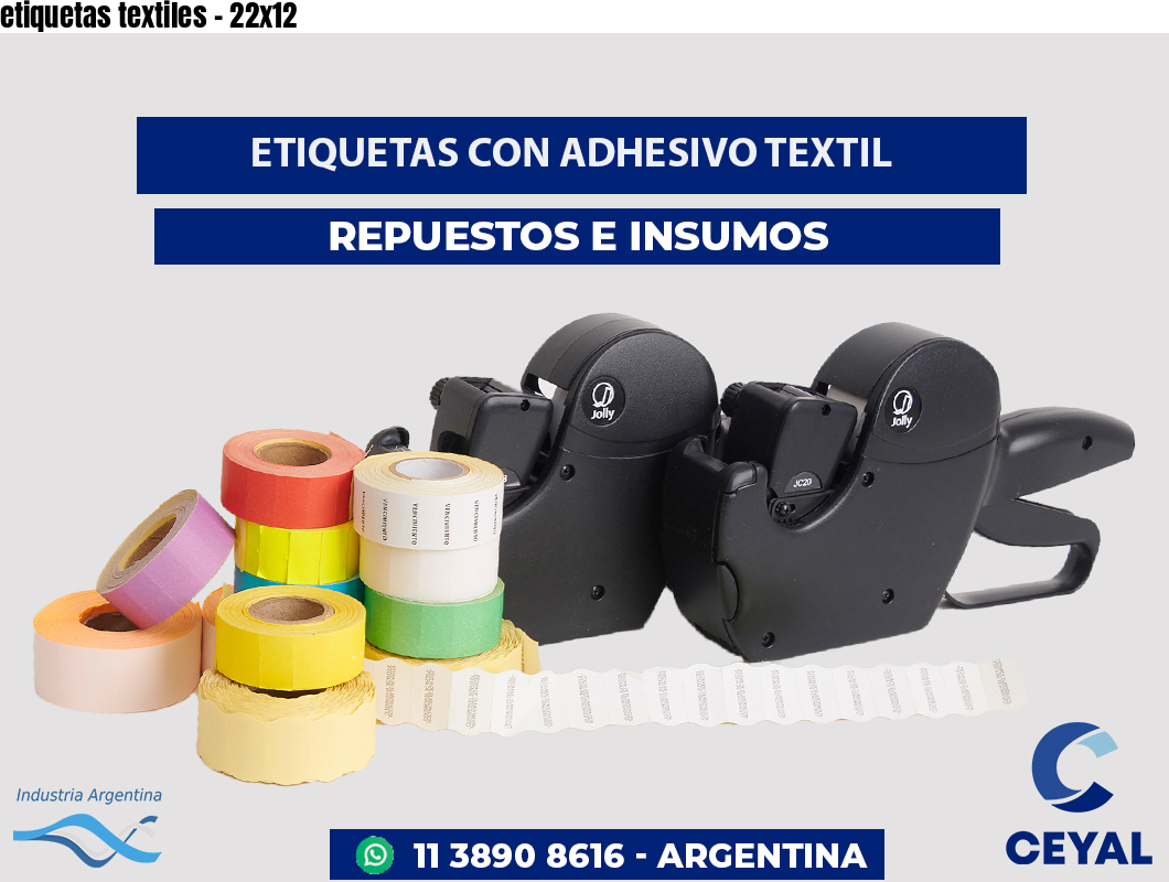 etiquetas textiles - 22x12