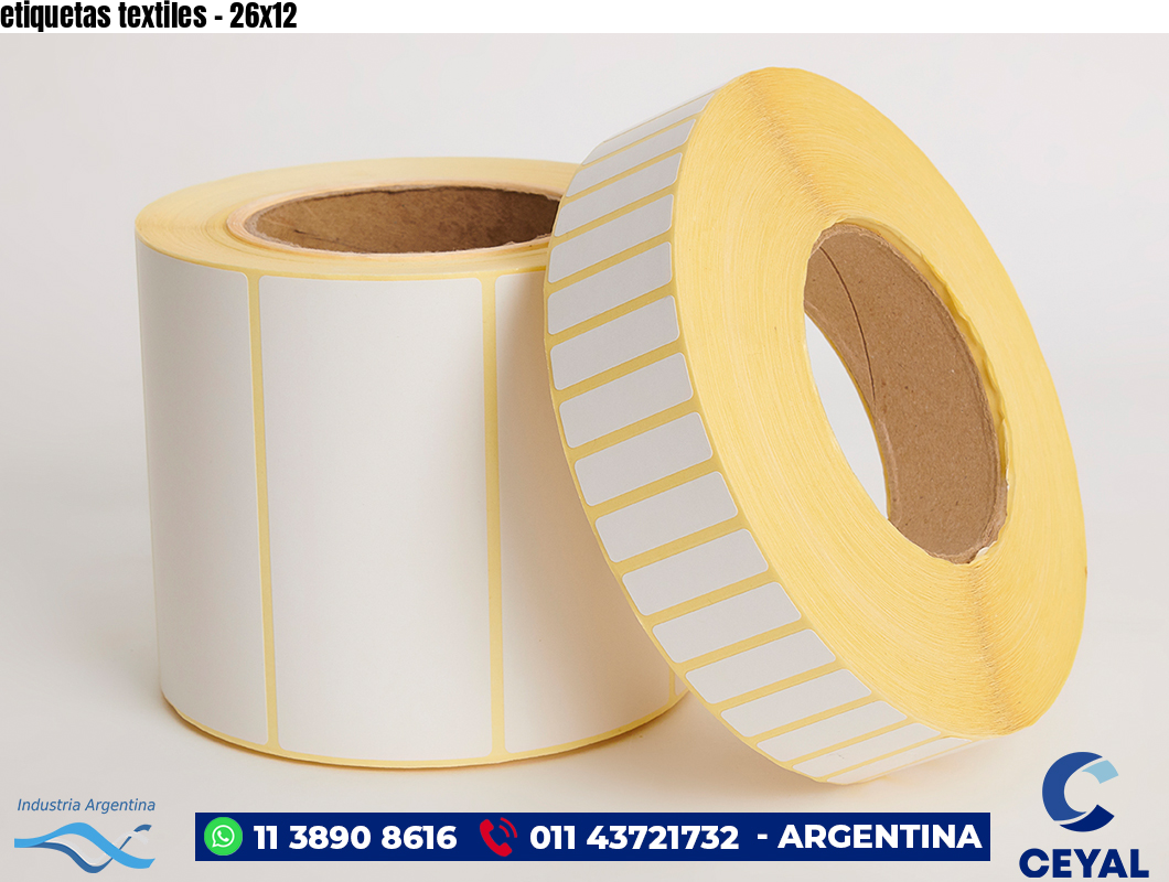etiquetas textiles - 26x12