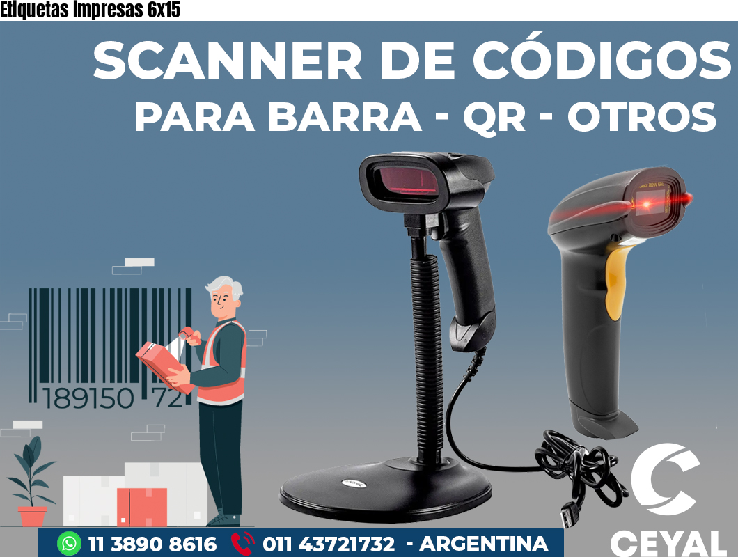 Etiquetas impresas 6x15