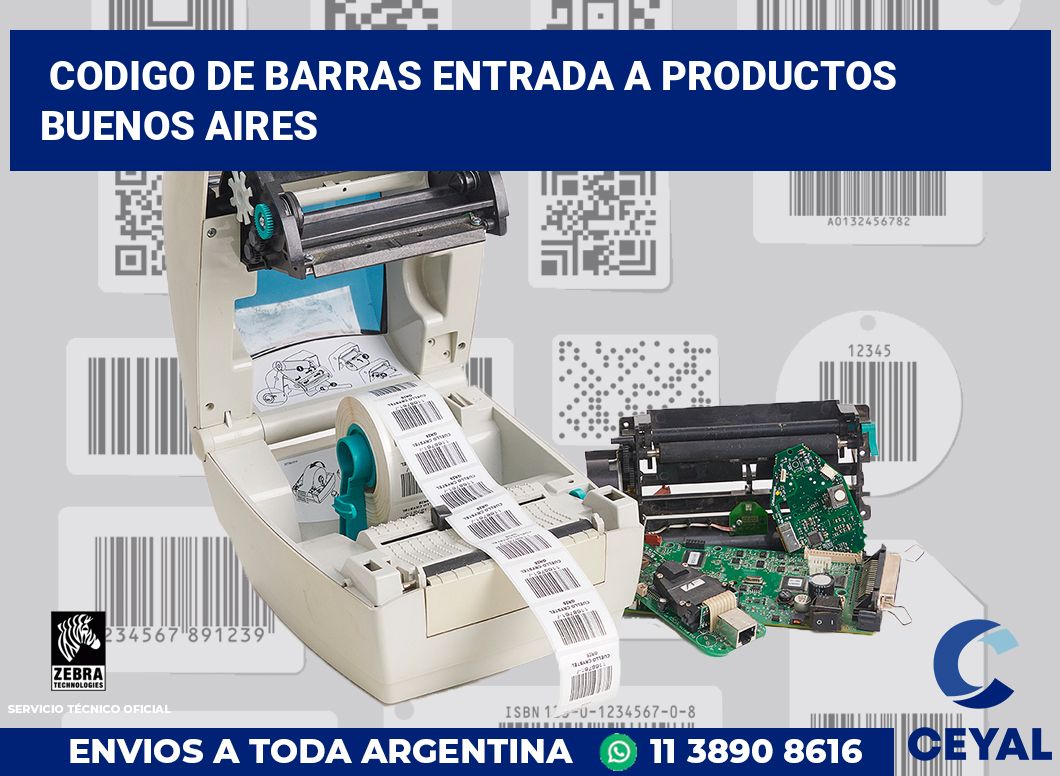 codigo de barras entrada a productos Buenos Aires