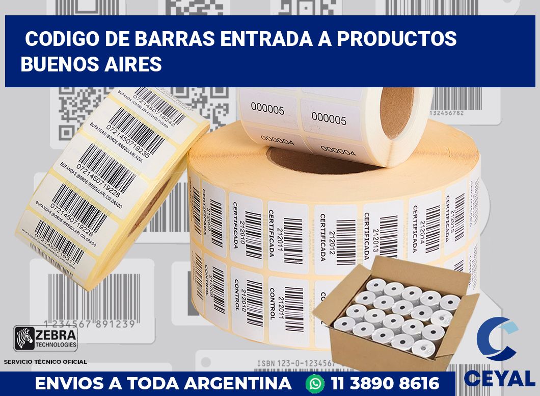 codigo de barras entrada a productos Buenos Aires