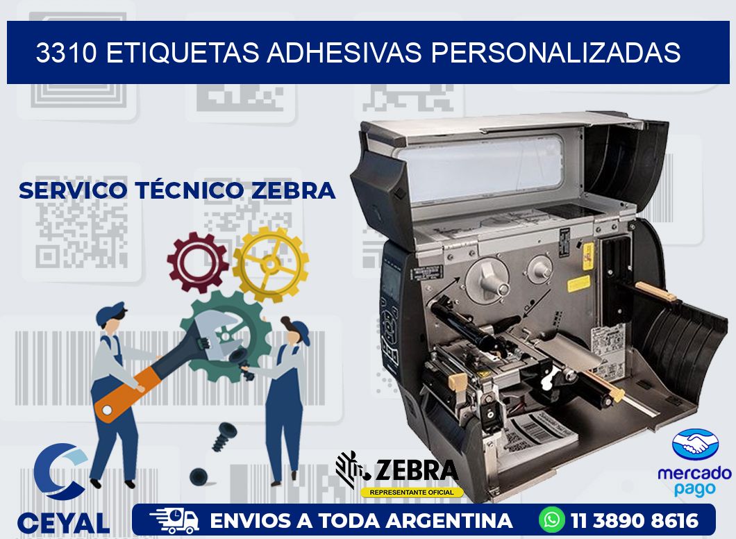 3310 ETIQUETAS ADHESIVAS PERSONALIZADAS