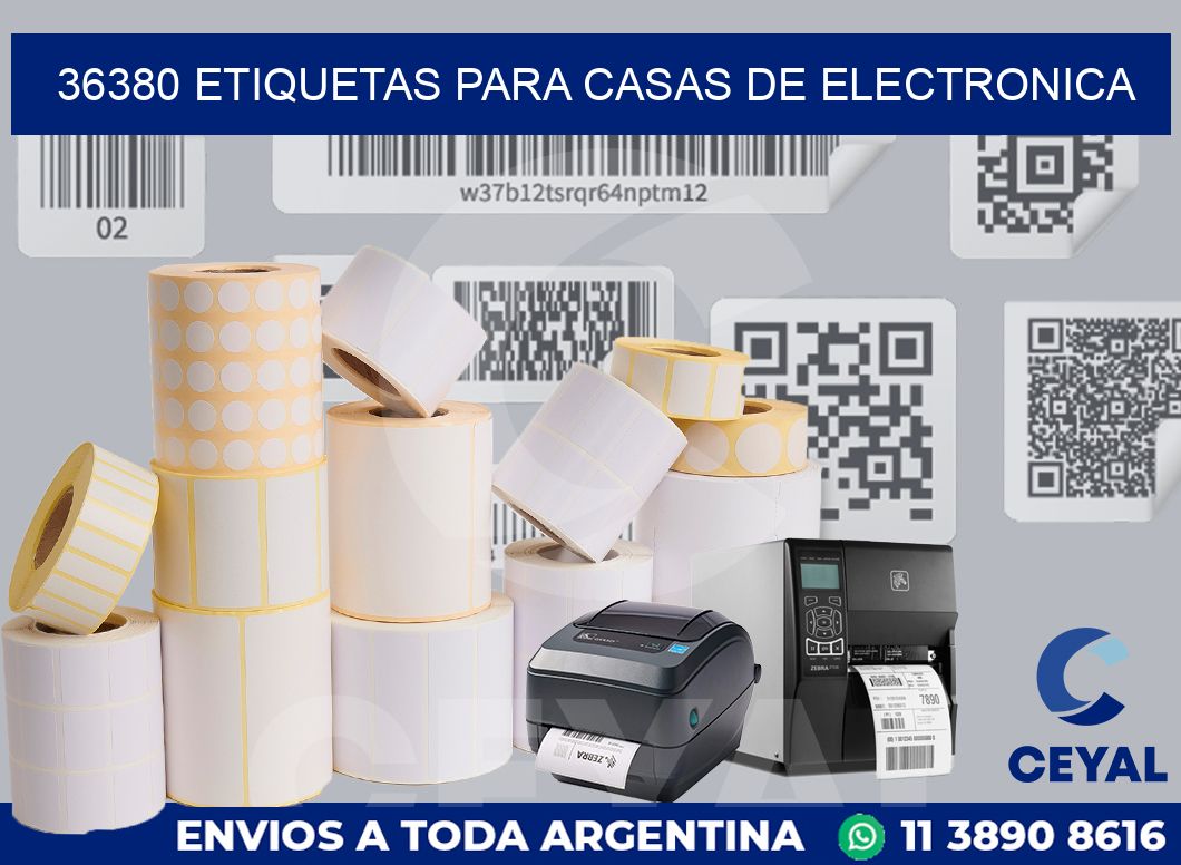 36380 ETIQUETAS PARA CASAS DE ELECTRONICA