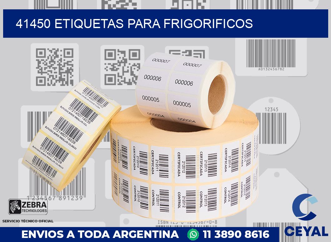 41450 ETIQUETAS PARA FRIGORIFICOS