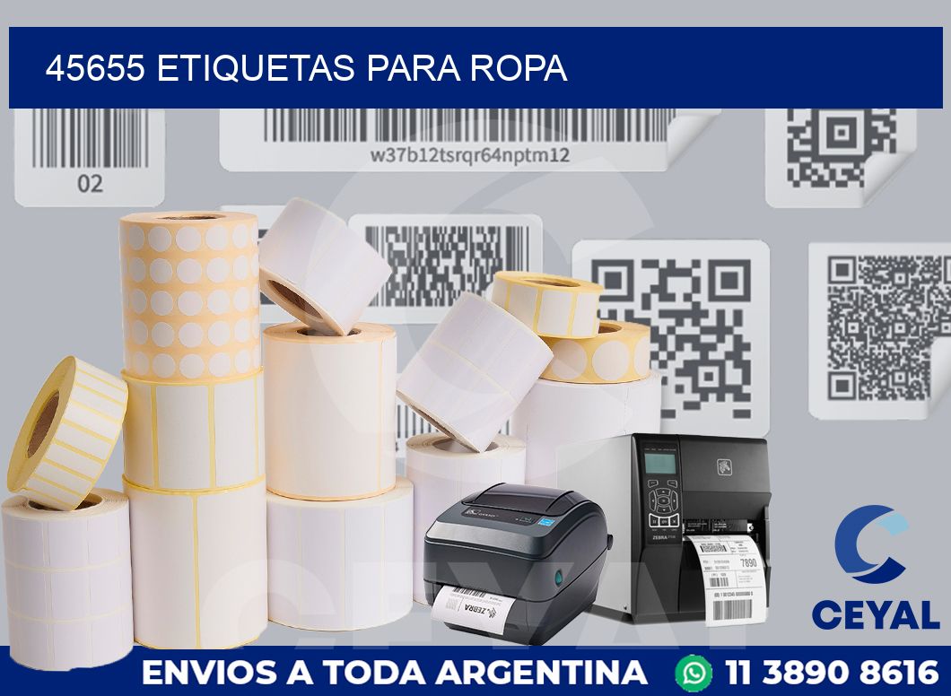 45655 ETIQUETAS PARA ROPA