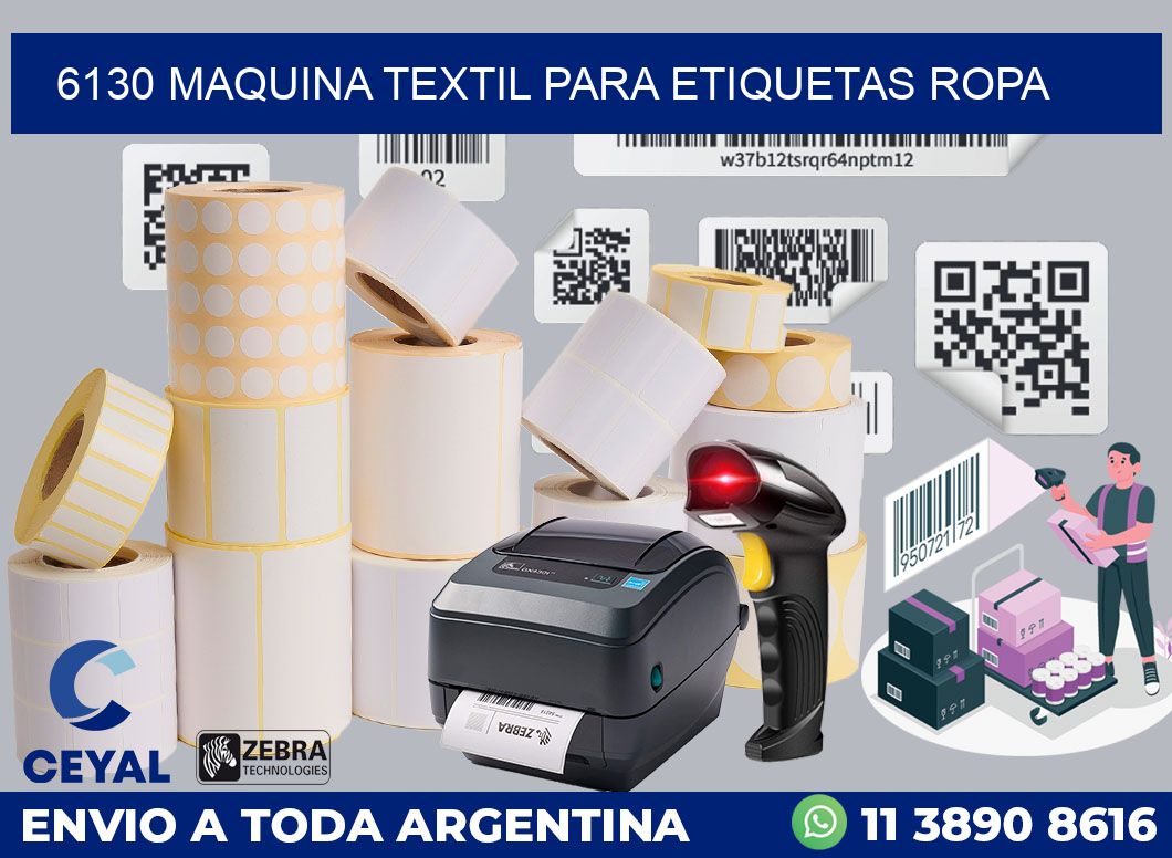6130 MAQUINA TEXTIL PARA ETIQUETAS ROPA