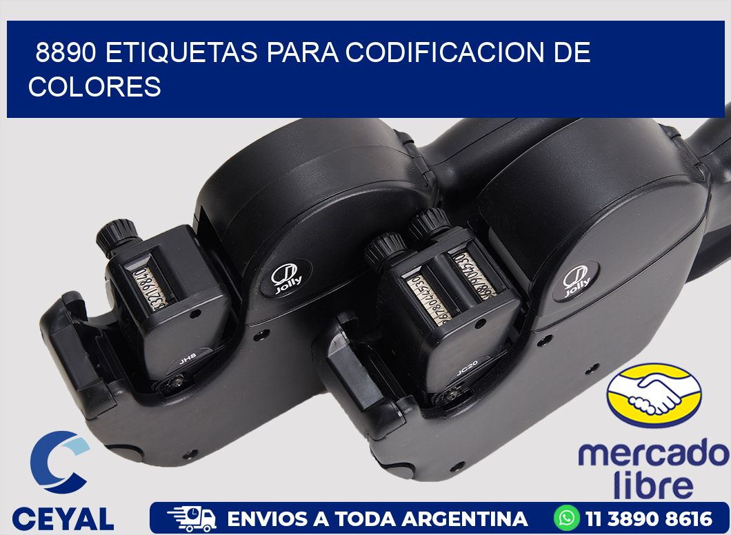 8890 ETIQUETAS PARA CODIFICACION DE COLORES - Etiquetado Textil
