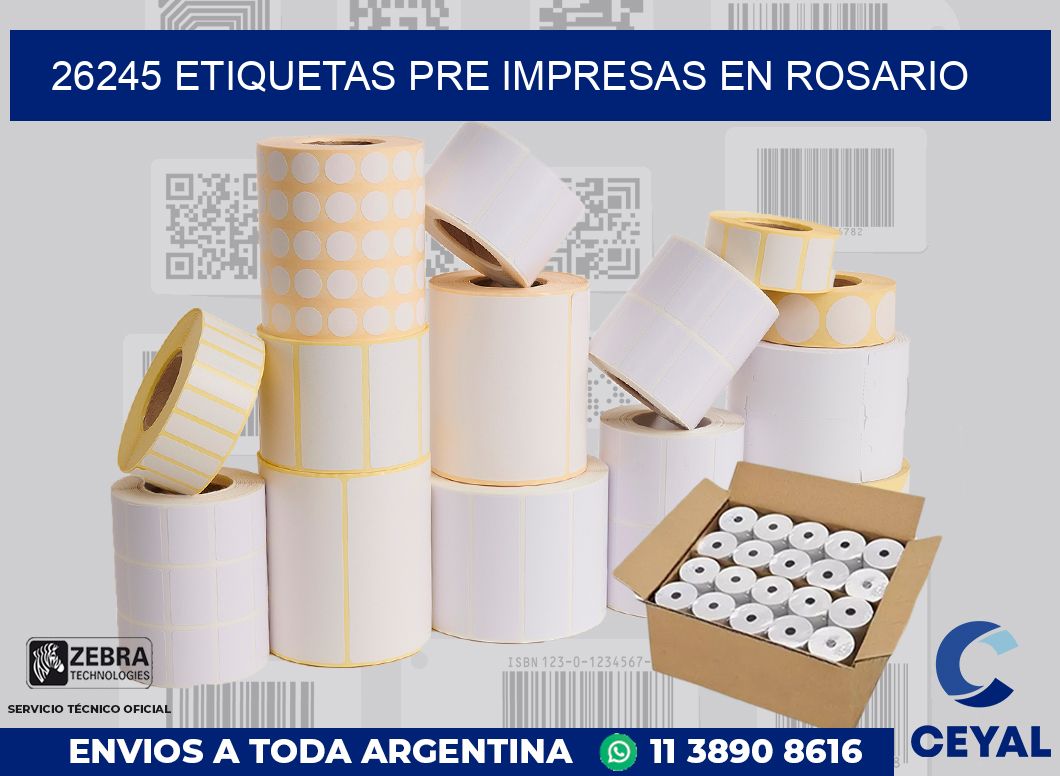 26245 ETIQUETAS PRE IMPRESAS EN ROSARIO