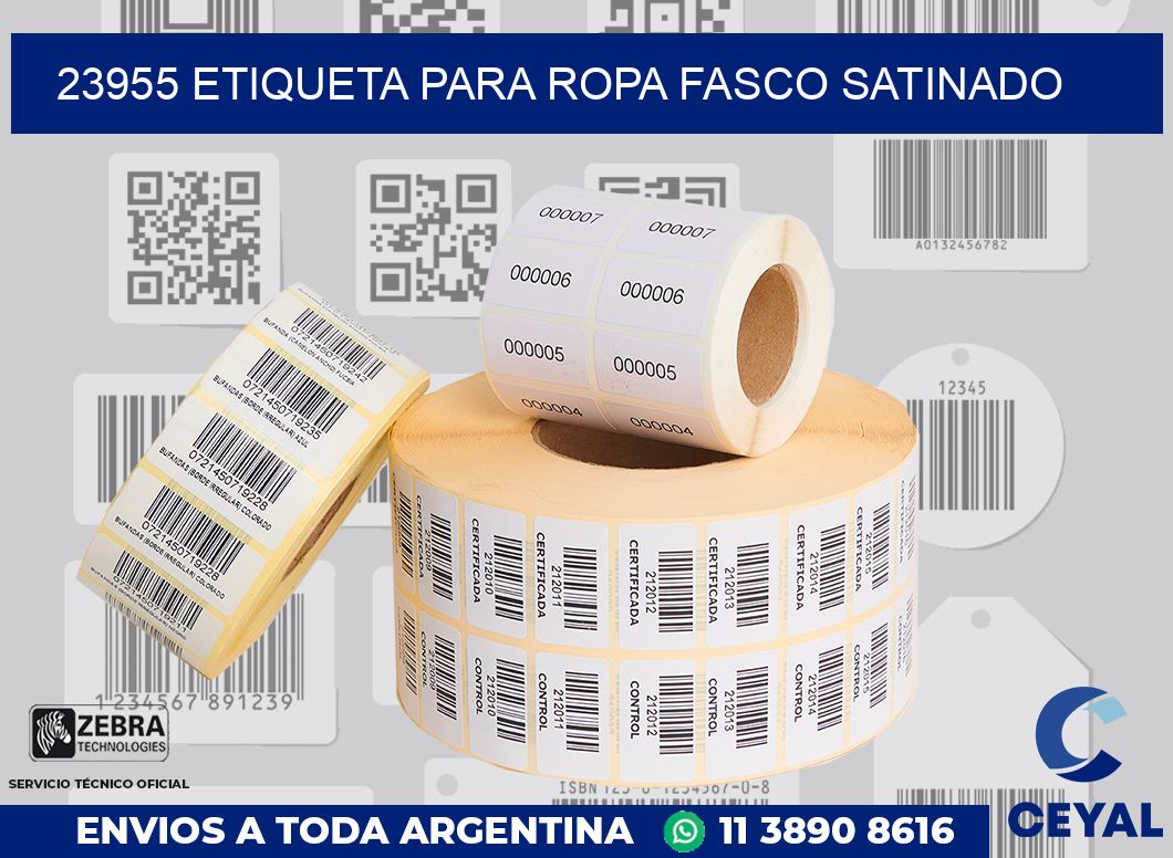 23955 ETIQUETA PARA ROPA FASCO SATINADO