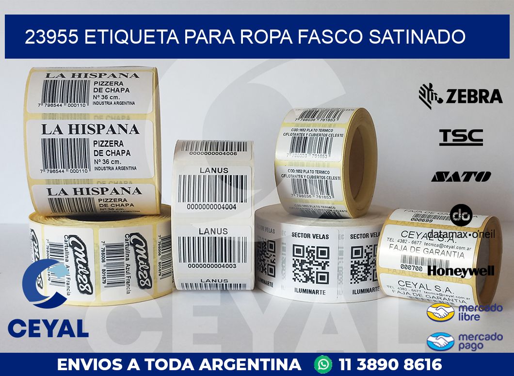23955 ETIQUETA PARA ROPA FASCO SATINADO
