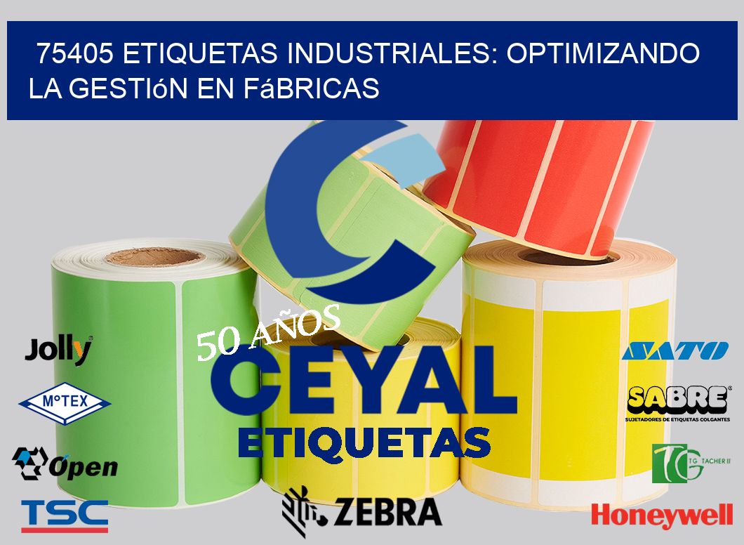 75405 Etiquetas Industriales: Optimizando la Gestión en Fábricas
