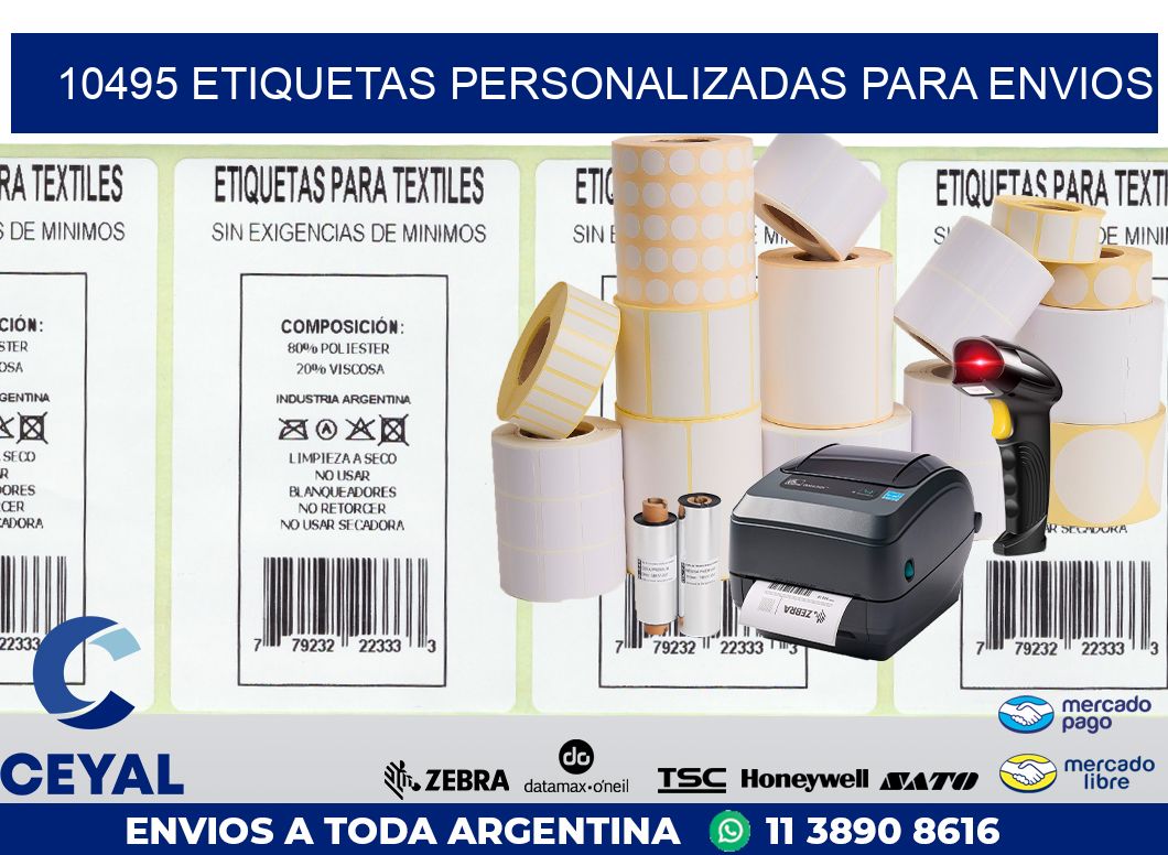 10495 ETIQUETAS PERSONALIZADAS PARA ENVIOS