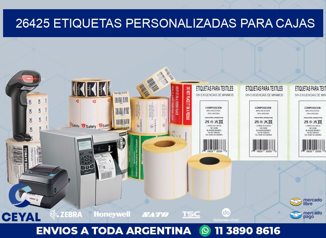 26425 ETIQUETAS PERSONALIZADAS PARA CAJAS