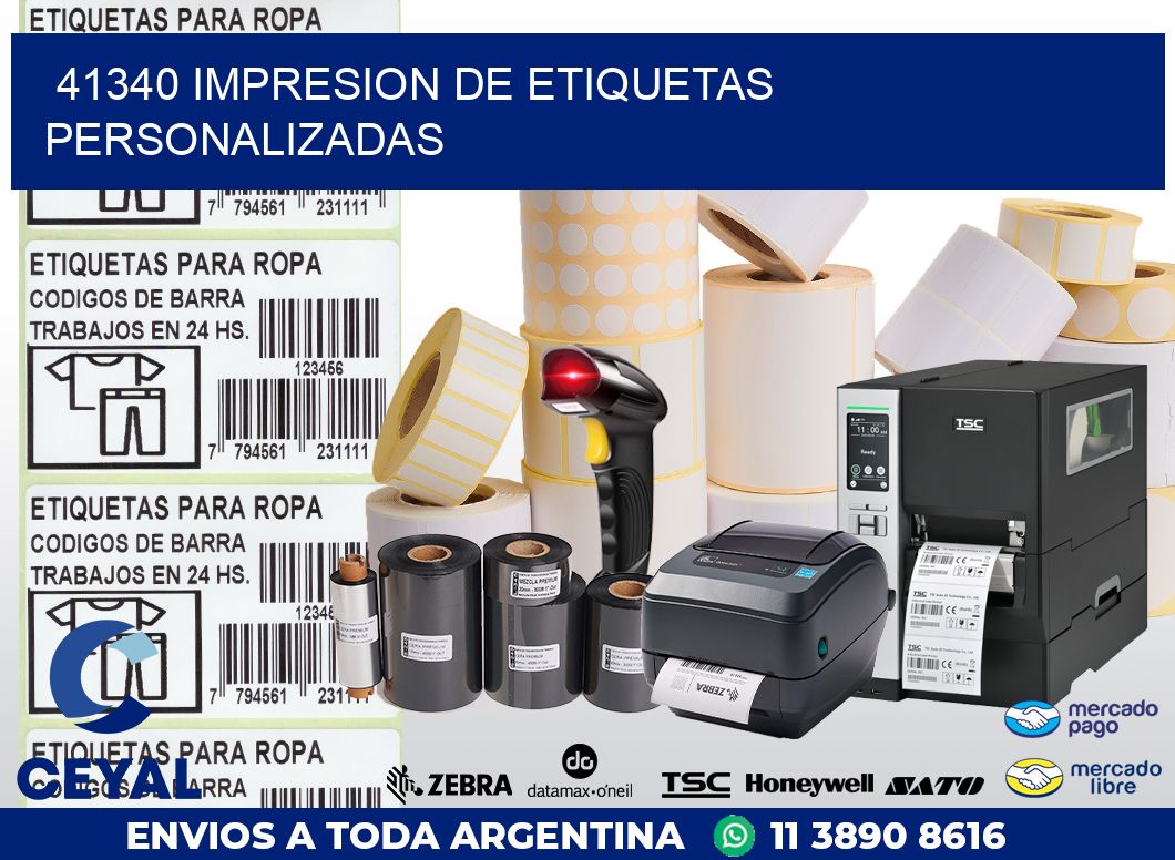 41340 IMPRESION DE ETIQUETAS PERSONALIZADAS