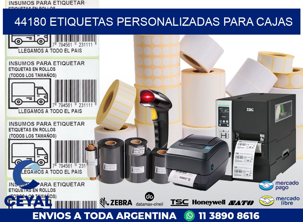 44180 ETIQUETAS PERSONALIZADAS PARA CAJAS