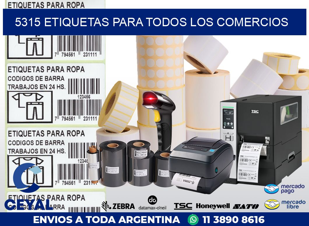 5315 ETIQUETAS PARA TODOS LOS COMERCIOS