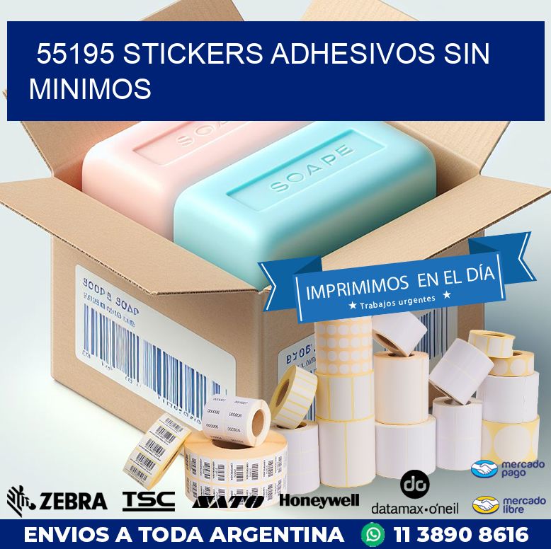 55195 STICKERS ADHESIVOS SIN MINIMOS