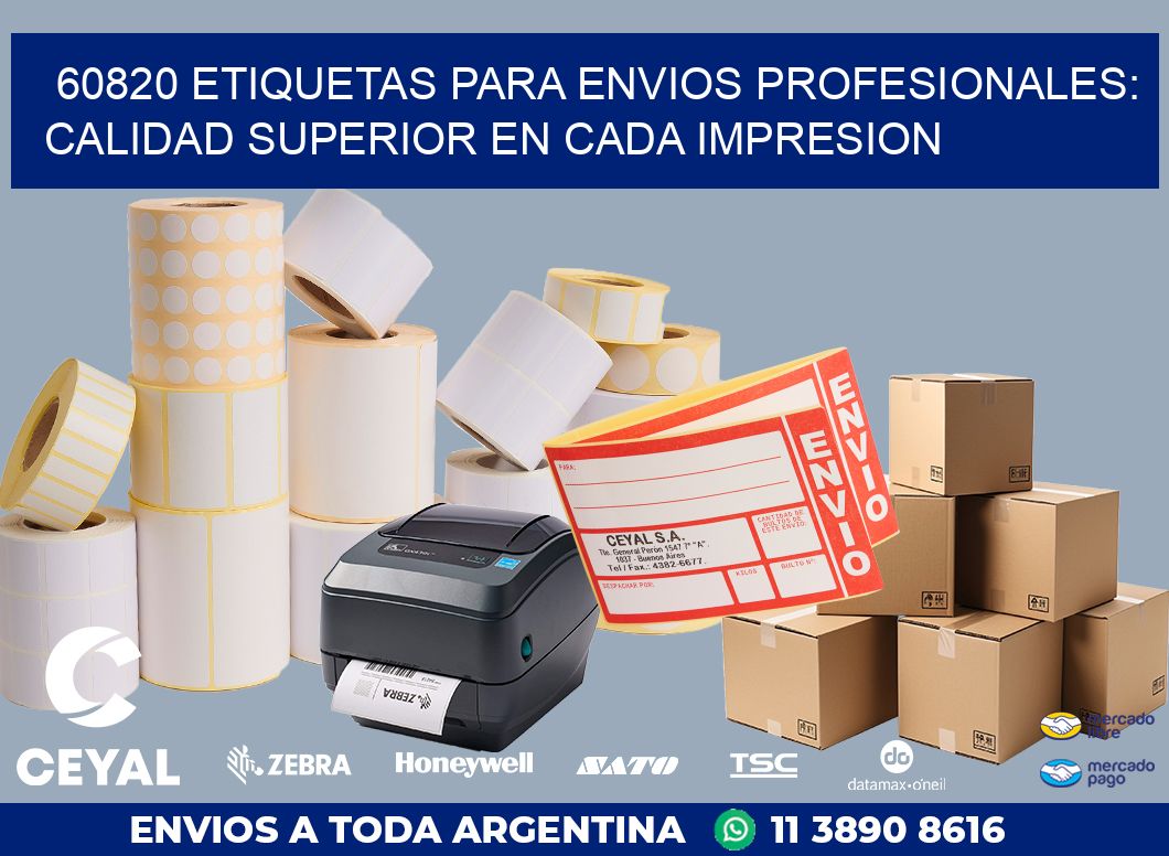 60820 ETIQUETAS PARA ENVIOS PROFESIONALES: CALIDAD SUPERIOR EN CADA IMPRESION